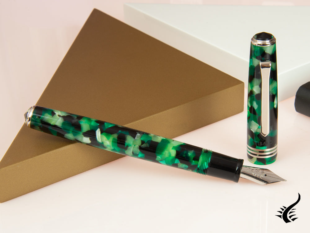 Tibaldi Nº60 Emerald Green Fountain Pen, Palladium trim, N60-489-FP