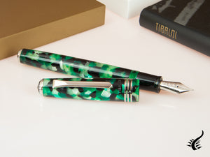 Tibaldi Nº60 Emerald Green Fountain Pen, Palladium trim, N60-489-FP