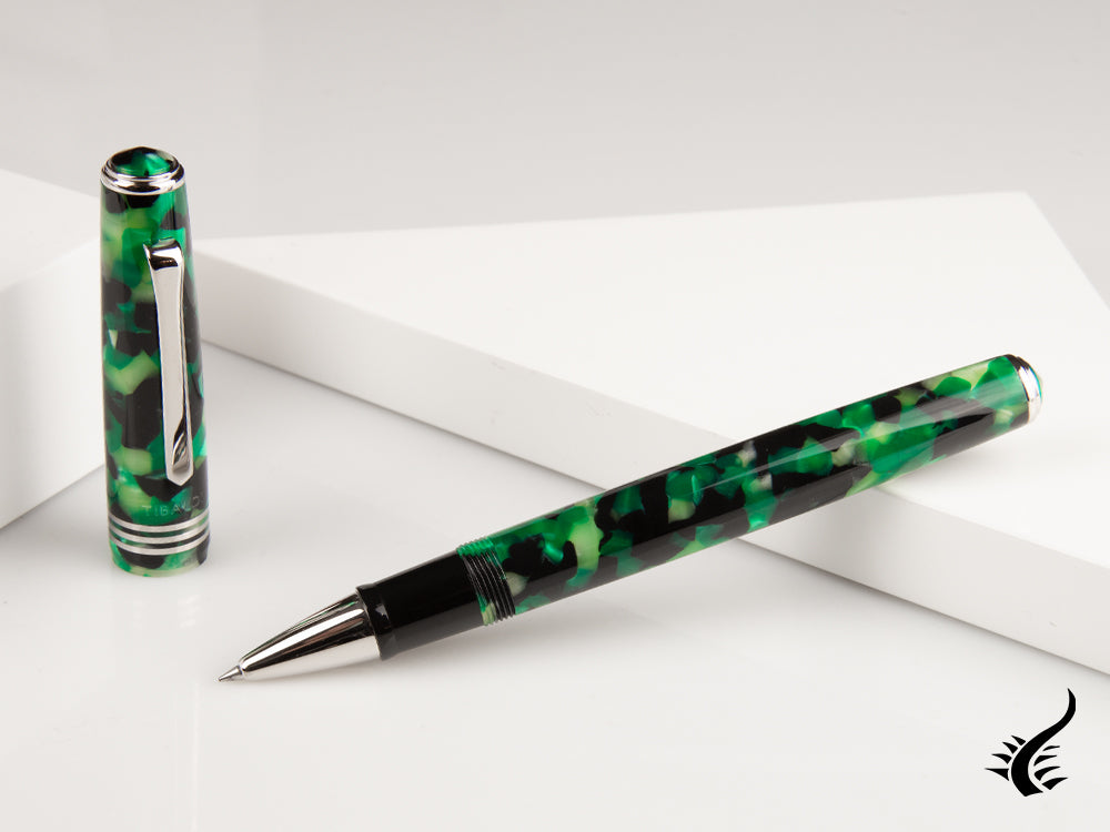 Tibaldi Nº60 Emerald Green Rollerball pen, Resin, Green, Palladium, N60-489-RB