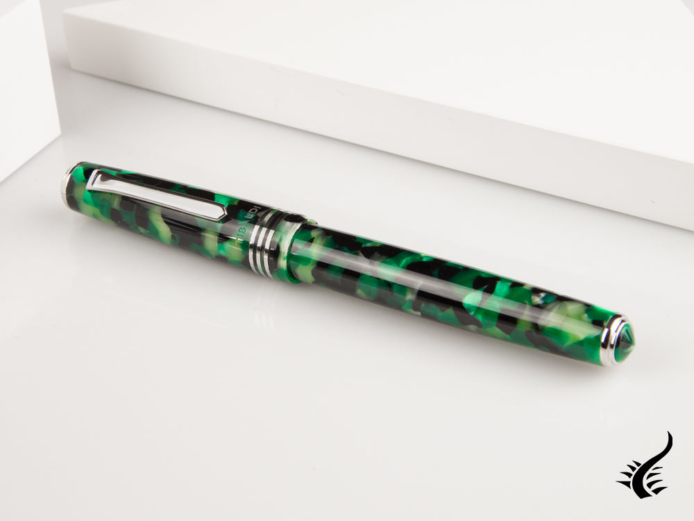 Stylo roller Tibaldi Nº60 Emerald Green, Résine, Vert, Palladium, N60-489-RB