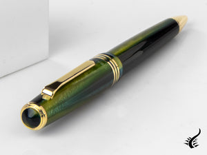 Stylo à bille Tibaldi Nº60 Retro Zest, Résine, Vert, attributs en or 18 carats, N60-99-BP