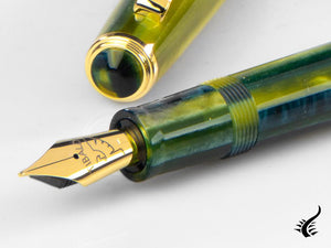 Tibaldi Nº60 Retro Zest Fountain Pen, Green, 18k Gold trim, N60-99-FP