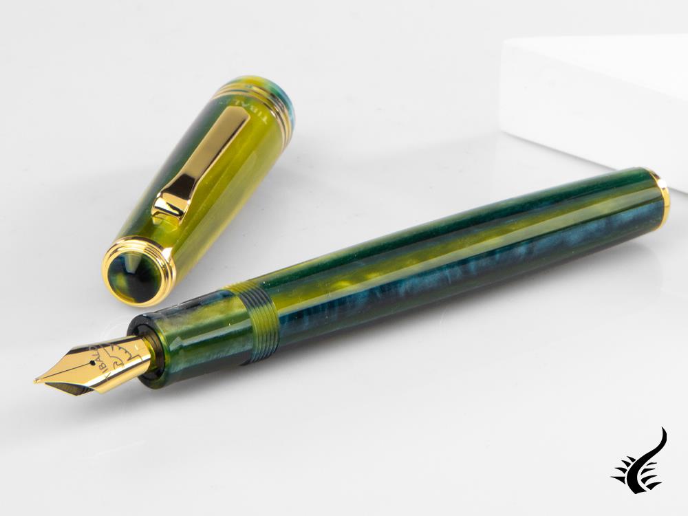 Tibaldi Nº60 Retro Zest Fountain Pen, Green, 18k Gold trim, N60-99-FP