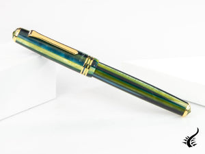 Tibaldi Nº60 Retro Zest Rollerball pen, Resin, Green, 18k Gold trim, N60-99-RB