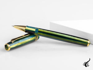 Tibaldi Nº60 Retro Zest Rollerball pen, Resin, Green, 18k Gold trim, N60-99-RB