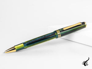 Tibaldi Nº60 Retro Zest Rollerball pen, Resin, Green, 18k Gold trim, N60-99-RB