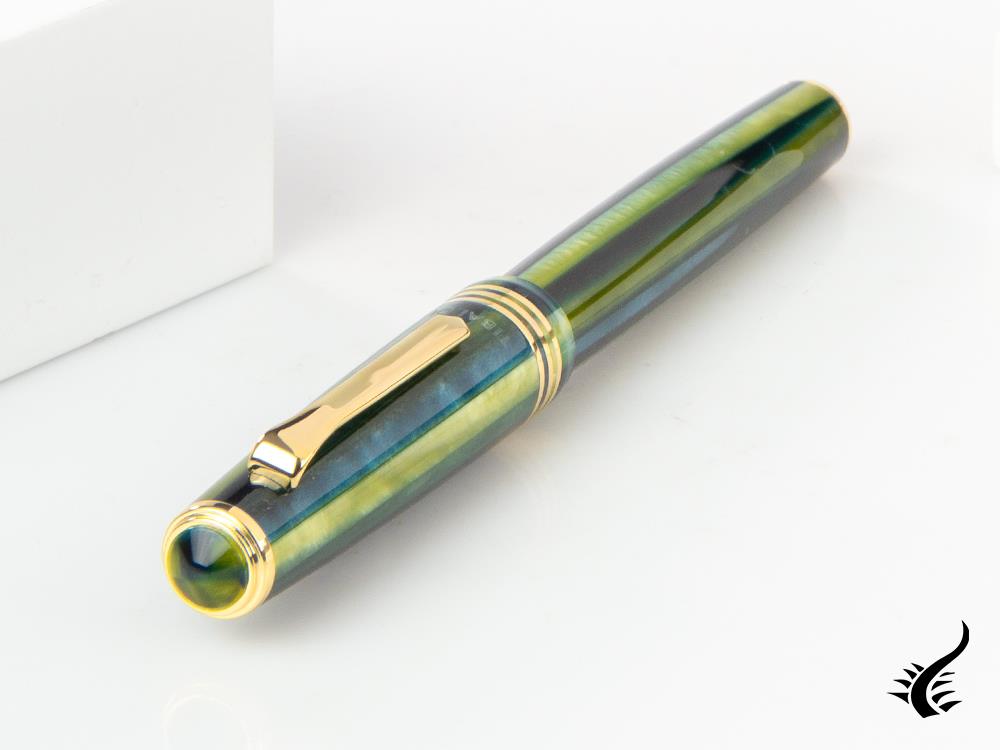 Tibaldi Nº60 Retro Zest Rollerball pen, Resin, Green, 18k Gold trim, N60-99-RB