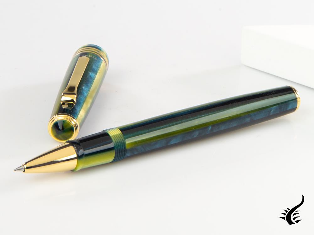 Tibaldi Nº60 Retro Zest Rollerball pen, Resin, Green, 18k Gold trim, N60-99-RB