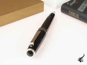 Tibaldi Nº60 Rich Black Ballpoint pen, Resin, Black, Palladium trim, N60-237-BP