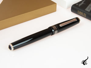 Tibaldi Nº60 Rich Black Fountain Pen, Black, Palladium trim, N60-237-FP