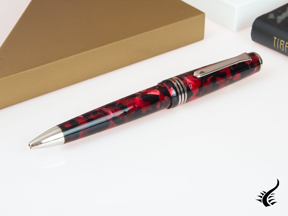 Tibaldi Nº60 Ruby Red Ballpoint pen, Resin, Red, Palladium trim, N60-227-BP