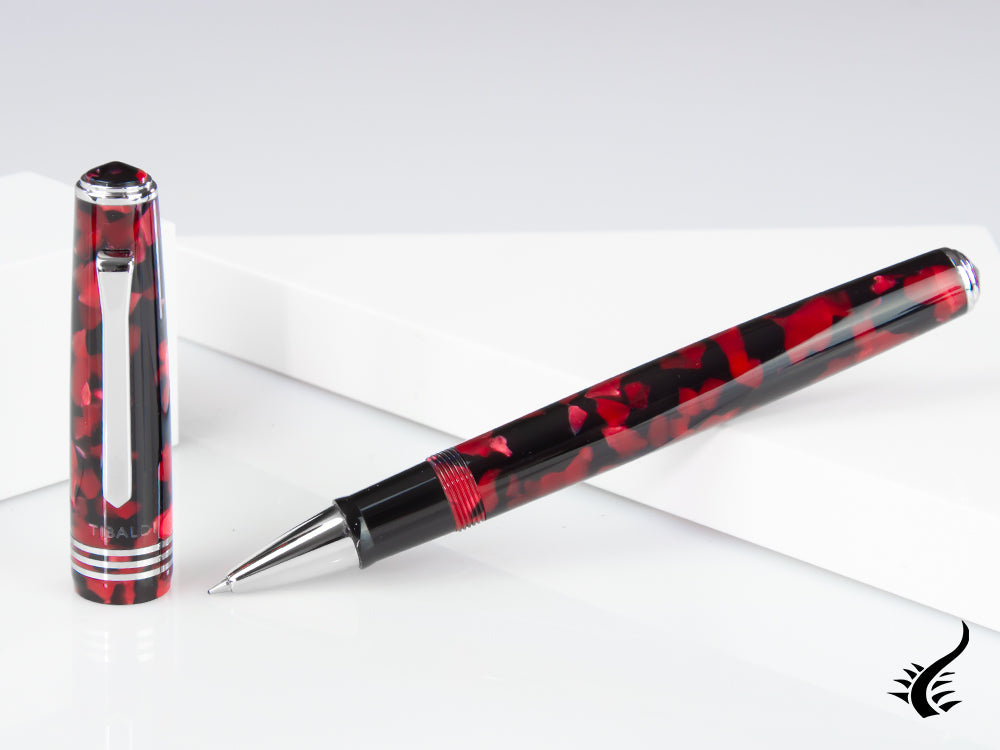 Tibaldi Nº60 Ruby Red Rollerball pen, Resin, Red, Palladium, N60-227-RB