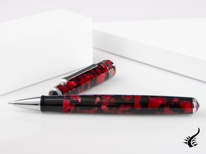 Stylo roller Tibaldi Nº60 Ruby Red, Résine, Rouge, Palladium, N60-227-RB