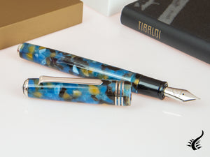 Tibaldi Nº60 Samarkand Blue Fountain Pen, Palladium trim, N60-681-FP