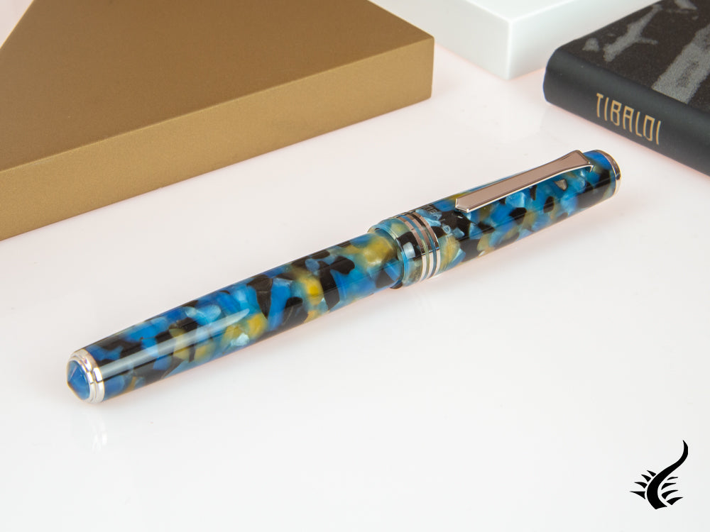 Tibaldi Nº60 Samarkand Blue Fountain Pen, Palladium trim, N60-681-FP