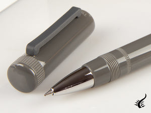 Tibaldi Perfecta Grey Dèlavè Rollerball pen, Resin, Grey, Palladium, PFC-297-RB