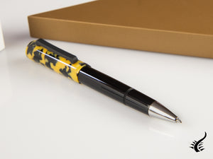 Tibaldi Perfecta LP Vinyl Yellow Ballpoint pen, Palladium trim, PFC-512-BP