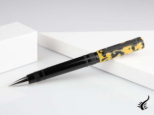 Tibaldi Perfecta LP Vinyl Yellow Rollerball pen, Resin, Palladium, PFC-512-RB