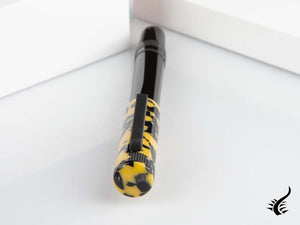 Tibaldi Perfecta LP Vinyl Yellow Rollerball pen, Resin, Palladium, PFC-512-RB