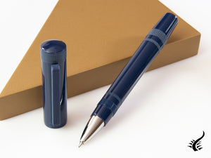 Tibaldi Perfecta Raw Denim Rollerball pen, Resin, Blue, Palladium, PFC-248-RB