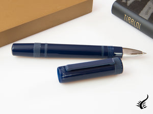 Tibaldi Perfecta Raw Denim Rollerball pen, Resin, Blue, Palladium, PFC-248-RB