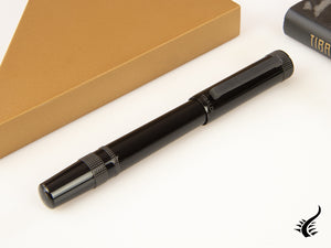 Stylo roller Tibaldi Perfecta Rich Black, Résine, Palladium, PFC-237-RB