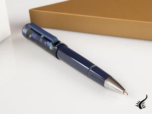 Stylo à bille Tibaldi Perfecta Stonewash Blue, Résine, Bleu, PFC-781-BP