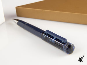 Stylo à bille Tibaldi Perfecta Stonewash Blue, Résine, Bleu, PFC-781-BP