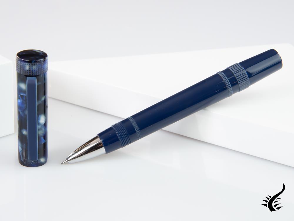 Tibaldi Perfecta Stonewash Blue Rollerball pen, Resin, Blue, PFC-781-RB