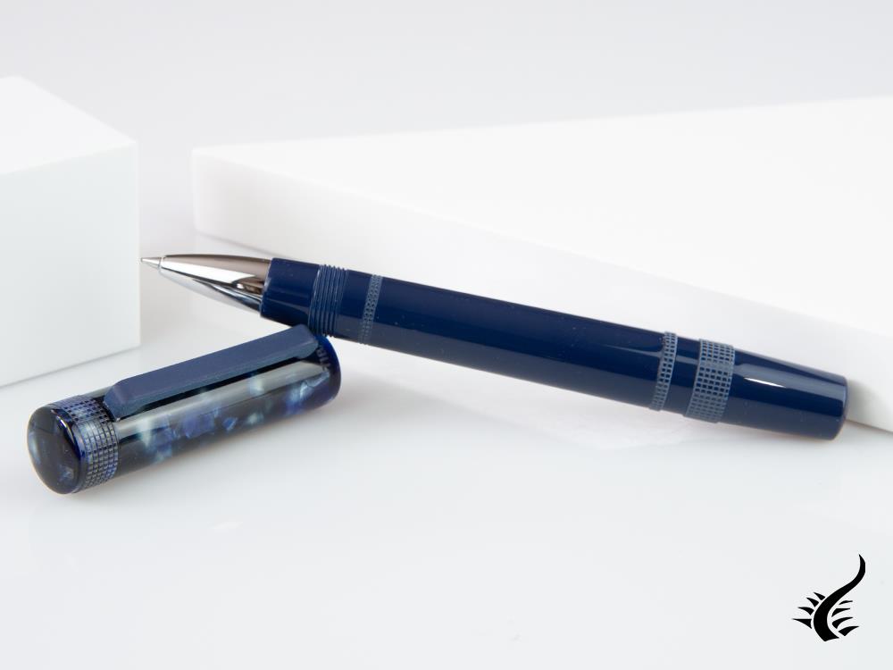 Tibaldi Perfecta Stonewash Blue Rollerball pen, Resin, Blue, PFC-781-RB