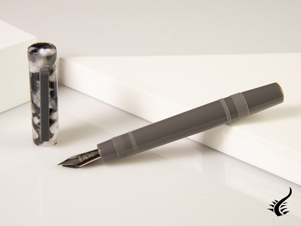 Tibaldi Perfecta Stonewash Grey Fountain Pen, Resin, Grey, PFC-780-FP