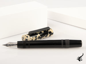 Stylo plume Tibaldi Perfecta Tortoise Beige, attributs palladiés, PFC-958-FP