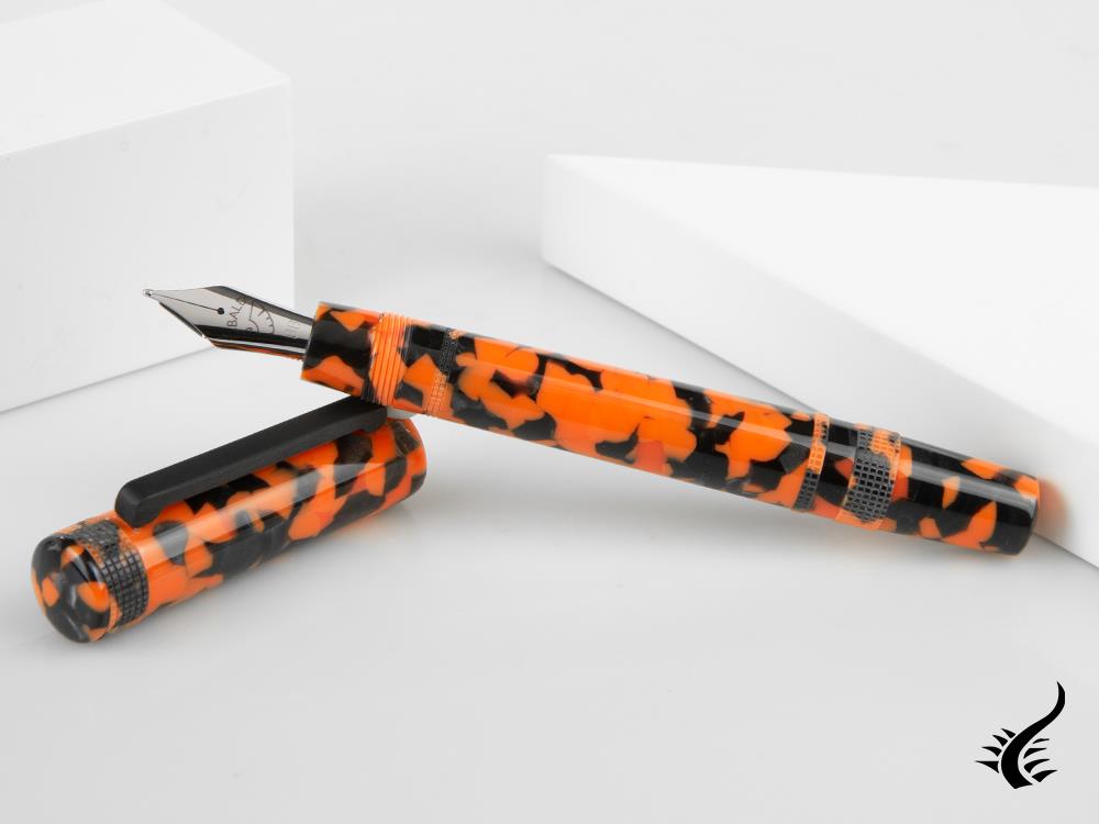 Stylo plume Tibaldi Perfecta Vinyl Full Orange, palladium, PFC-R515-FP
