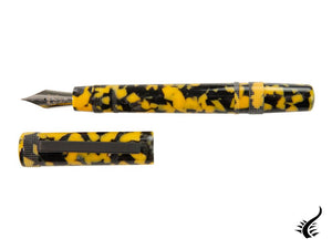 Tibaldi Perfecta Vinyl Full Yellow Fountain Pen, Palladium, PFC-R512-FP