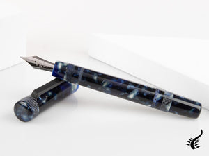 Tibaldi Perfecta Vinyl Stonewash Full Blue Fountain Pen, PFC-R781-FP