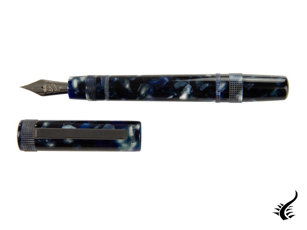 Tibaldi Perfecta Vinyl Stonewash Full Blue Fountain Pen, PFC-R781-FP