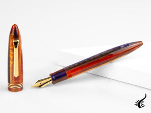 Stylo plume Tibaldi Seilan Bononia, violet, garniture en or 18 carats, BNN-107-FP