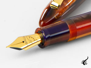 Tibaldi Seilan Bononia Fountain Pen, Purple, 18k Gold trim, BNN-107-FP