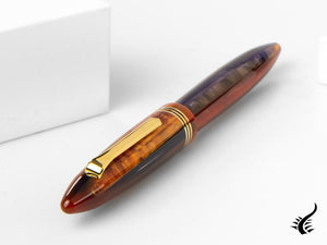 Stylo plume Tibaldi Seilan Bononia, violet, garniture en or 18 carats, BNN-107-FP