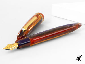 Stylo plume Tibaldi Seilan Bononia, violet, garniture en or 18 carats, BNN-107-FP