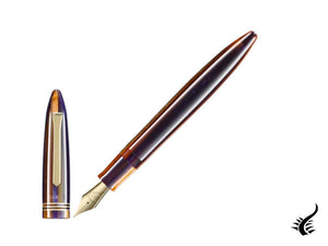 Stylo plume Tibaldi Seilan Bononia, violet, garniture en or 18 carats, BNN-107-FP