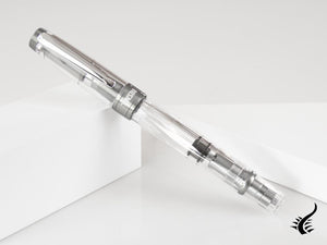 Twsbi Diamond 580 AL R Nickel Gray Fountain Pen, Transparent, M7447070