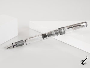 Stylo plume Twsbi Diamond 580 AL R Nickel Gray, Transparent, M7447070