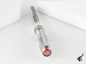 Stylo plume Twsbi Diamond 580 AL R Nickel Gray, Transparent, M7447070