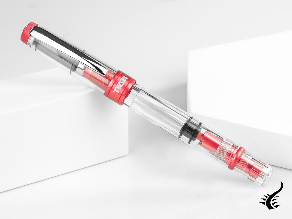 Stylo plume Twsbi Diamond 580ALR Punch Pink, transparent, M7447890