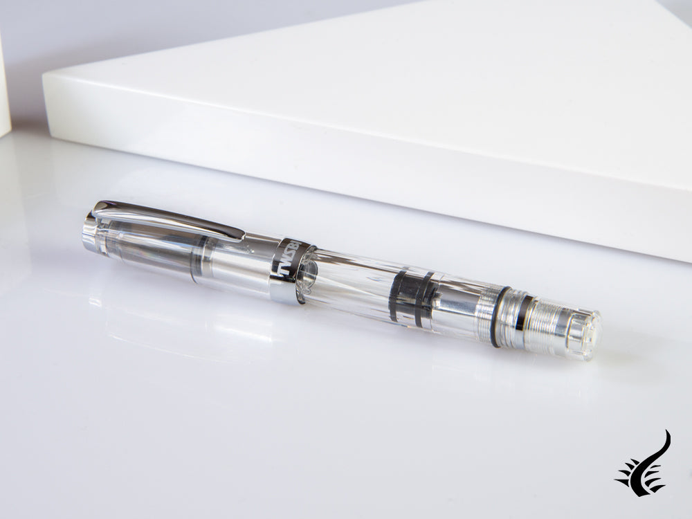 Twsbi Diamond Mini Clear Fountain Pen, Resin, Metal, Transparent