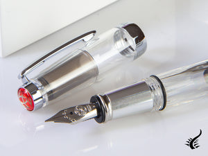 Stylo plume Twsbi Diamond Mini Clear, résine, métal, transparent