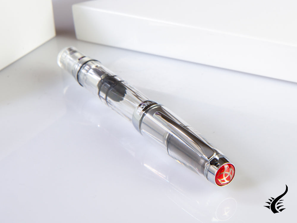 Twsbi Diamond Mini Clear Fountain Pen, Resin, Metal, Transparent