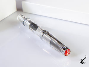 Stylo plume Twsbi Diamond Mini Clear, résine, métal, transparent