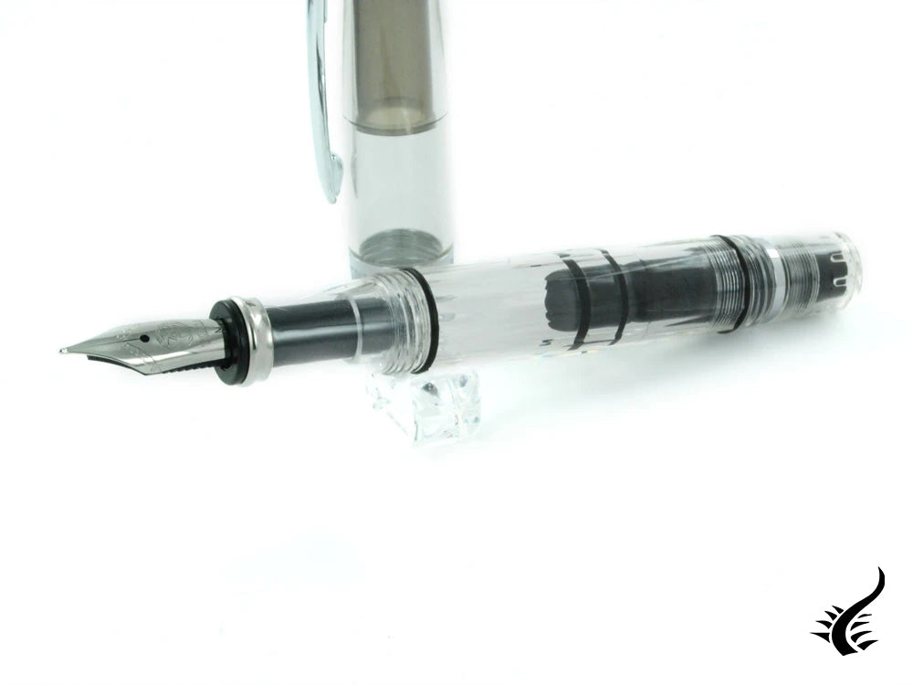 Twsbi Diamond Mini Clear Fountain Pen, Resin, Metal, Transparent